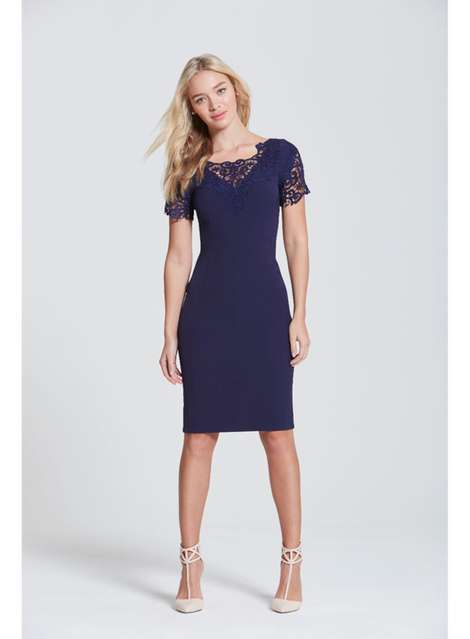 **Paper Dolls Navy Lace Bodycon Dress